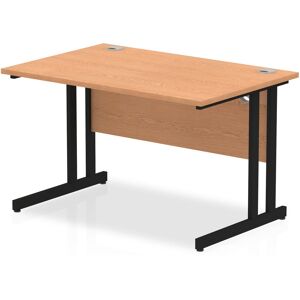 Inbox Zero Impulse 180 Cm W Rectangular Computer Desk Oak/Black 73cm H x 120cm W x 80cm D Inbox Zero Impulse 180 Cm W Rectangular Computer Desk Oak/Black 73cm H x 120cm W x 80cm D