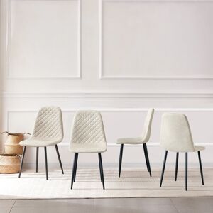 George Oliver Penbrook Vintage Upholstered Suede Armless Dining Chair Beige 84.5cm H X 44cm W X 40cm D George Oliver Penbrook Vintage Upholstered Suede Armless Dining Chair Beige 84.5cm H X 44cm W X 40cm D