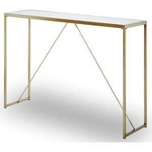 Fairmont Park Shartlesville Console Table Gold/Marble White 76cm H X 111cm W X 30cm D Fairmont Park Shartlesville Console Table Gold/Marble White 76cm H X 111cm W X 30cm D