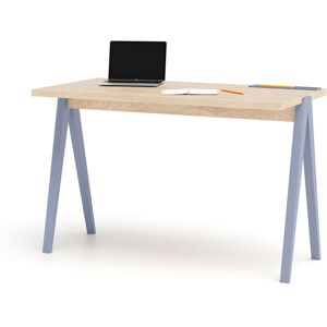 Corrigan Studio Dikili 120Cm W Rectangular Writing Desk Light Oak/Blue 75cm H X 120cm W X 60cm D Corrigan Studio Dikili 120Cm W Rectangular Writing Desk Light Oak/Blue 75cm H X 120cm W X 60cm D