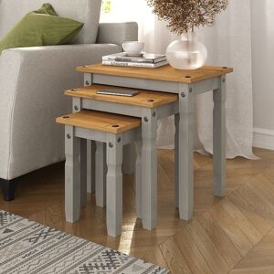 Brambly Cottage Kawamura 3 Piece Nest of Tables Brown 50cm H X 53cm W X 35cm D Brambly Cottage Kawamura 3 Piece Nest of Tables Brown 50cm H X 53cm W X 35cm D