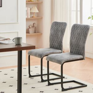 Ivy Bronx Vintage Upholstered Suede Armless Dining Chair Grey 92.5cm H X 45cm W X 55cm D Ivy Bronx Vintage Upholstered Suede Armless Dining Chair Grey 92.5cm H X 45cm W X 55cm D