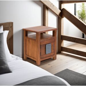 August Grove Gratian Solid Wood End Table Brown Wood 60cm H X 50cm W X 40cm D August Grove Gratian Solid Wood End Table Brown Wood 60cm H X 50cm W X 40cm D