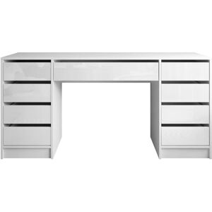 Metro MADA DOUBLE Desk with Drawers White 75cm H X 152cm W X 55cm D Metro MADA DOUBLE Desk with Drawers White 75cm H X 152cm W X 55cm D