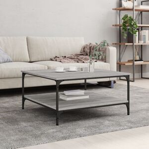 Borough Wharf Adolfus 4 Legs Coffee Table with Storage Grey Sonoma 40cm H x 80cm W x 80cm D Borough Wharf Adolfus 4 Legs Coffee Table with Storage Grey Sonoma 40cm H x 80cm W x 80cm D