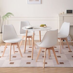 Isabelline Cosimo Upholstered Dining Chair White 83cm H X 49cm W X 42cm D Isabelline Cosimo Upholstered Dining Chair White 83cm H X 49cm W X 42cm D