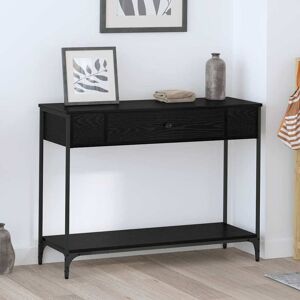 Borough Wharf 100cm Console Table Black Oak 75cm H X 100cm W X 34.5cm D Borough Wharf 100cm Console Table Black Oak 75cm H X 100cm W X 34.5cm D