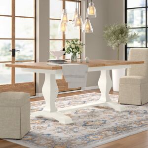 Three Posts Mason Extendable Solid Wood Dining Table Washed Oak Three Posts Mason Extendable Solid Wood Dining Table Washed Oak