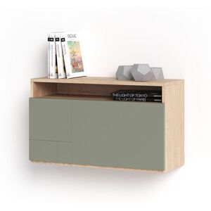 Latitude Run Fryman Floating Desk Oak/Green 75cm W X 30cm D Latitude Run Fryman Floating Desk Oak/Green 75cm W X 30cm D