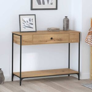 Borough Wharf 100cm Console Table Artisan Oak 75cm H X 100cm W X 34.5cm D Borough Wharf 100cm Console Table Artisan Oak 75cm H X 100cm W X 34.5cm D