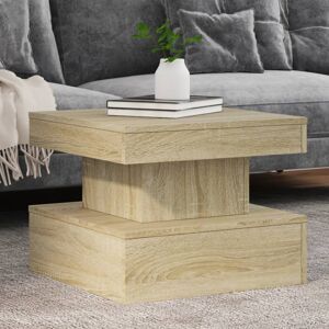Metro Lane Coffee Table With LED Lights Concrete 50X50x40 Cm Sonoma Oak 40cm H X 50cm W X 50cm D Metro Lane Coffee Table With LED Lights Concrete 50X50x40 Cm Sonoma Oak 40cm H X 50cm W X 50cm D