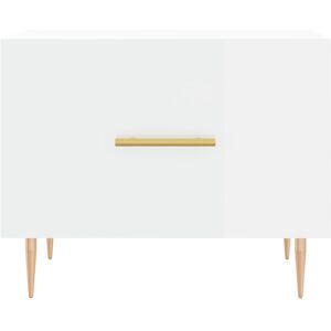 Fairmont Park Mascoutah 4 Legs Coffee Table with Storage High Gloss White 40cm H X 50cm W X 50cm D Fairmont Park Mascoutah 4 Legs Coffee Table with Storage High Gloss White 40cm H X 50cm W X 50cm D