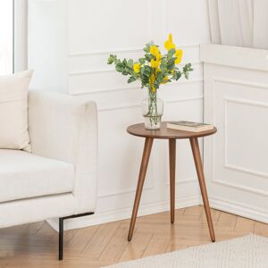 George Oliver Shadwell Solid Wood Side Table Walnut 56.00cm H X 45.70cm W X 45.70cm D George Oliver Shadwell Solid Wood Side Table Walnut 56.00cm H X 45.70cm W X 45.70cm D