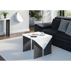 Metro Trip Coffee Table White Gloss Top/Charcoal Base 50cm H x 90cm W x 60cm D Metro Trip Coffee Table White Gloss Top/Charcoal Base 50cm H x 90cm W x 60cm D