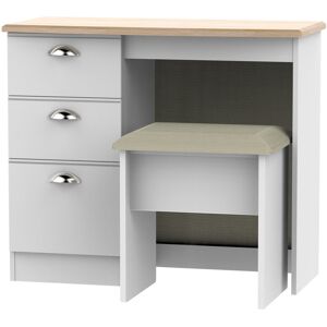 August Grove Fully Assembled McVille Dressing Table Set Grey Matt 78.8cm H X 93cm W X 41.5cm D August Grove Fully Assembled McVille Dressing Table Set Grey Matt 78.8cm H X 93cm W X 41.5cm D