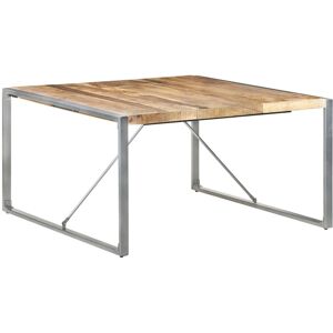 Rio Dezi Dining Table 140x140x75 cm Solid Wood Grey/Brown Rio Dezi Dining Table 140x140x75 cm Solid Wood Grey/Brown