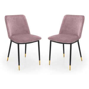 Canora Grey Gerson Upholstered Dining Chair Dusky Pink 83cm H X 50cm W X 59cm D Canora Grey Gerson Upholstered Dining Chair Dusky Pink 83cm H X 50cm W X 59cm D