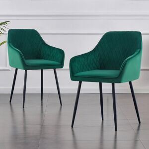 Fairmont Park Sexton Upholstered Velvet Arm Dining Chair Green 82cm H X 55cm W X 62cm D Fairmont Park Sexton Upholstered Velvet Arm Dining Chair Green 82cm H X 55cm W X 62cm D