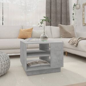 Ebern Designs Coffee Table 55x55x43 cm Engineered Wood Concrete Grey 43cm H X 55cm W X 55cm D Ebern Designs Coffee Table 55x55x43 cm Engineered Wood Concrete Grey 43cm H X 55cm W X 55cm D