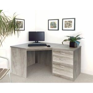 Ebern Designs Nemisco Corner Computer Desk Grey 72cm H X 141.9cm W X 94cm D Ebern Designs Nemisco Corner Computer Desk Grey 72cm H X 141.9cm W X 94cm D