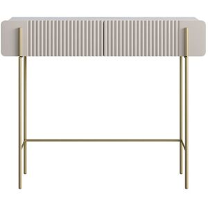 Corrigan Studio Otteridge Dressing Table Cashmere/Gold 85cm H X 100cm W X 42cm D Corrigan Studio Otteridge Dressing Table Cashmere/Gold 85cm H X 100cm W X 42cm D