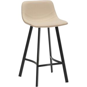 Borough Wharf Banaz 66.00cm Stool Cream 82.50cm H X 42cm W X 47cm D Borough Wharf Banaz 66.00cm Stool Cream 82.50cm H X 42cm W X 47cm D