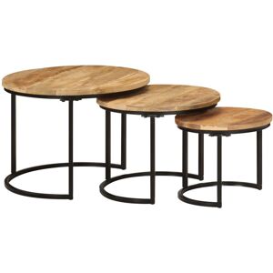 Borough Wharf Shae Nest Of Tables Wood Mango 40cm H X 55cm W Borough Wharf Shae Nest Of Tables Wood Mango 40cm H X 55cm W