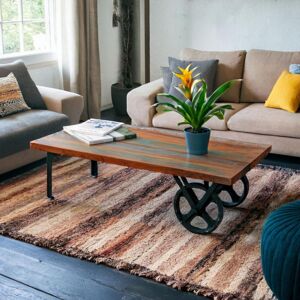 Rio Burris Solid Wood Coffee Table Brown 38cm H X 120cm W X 60cm D Rio Burris Solid Wood Coffee Table Brown 38cm H X 120cm W X 60cm D