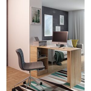 Latitude Run Mikami 125cm W Rectangle Writing Desk Oak 79cm H X 125cm W X 47cm D Latitude Run Mikami 125cm W Rectangle Writing Desk Oak 79cm H X 125cm W X 47cm D