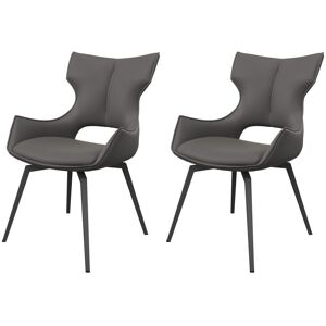 Corrigan Studio Deloney Swivel Dining Chair Grey 87cm H X 56cm W X 63.5cm D Corrigan Studio Deloney Swivel Dining Chair Grey 87cm H X 56cm W X 63.5cm D