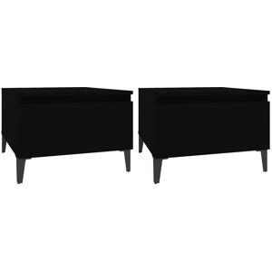 Latitude Run Leefke Side Table Black 35cm H X 50cm W X 46cm D Latitude Run Leefke Side Table Black 35cm H X 50cm W X 46cm D