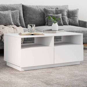Metro Lane Coffee Table With LED Lights 90X49x40 Cm White 40cm H X 90cm W X 49cm D Metro Lane Coffee Table With LED Lights 90X49x40 Cm White 40cm H X 90cm W X 49cm D