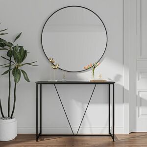 Borough Wharf Alexanda 75cm Console Table Black 100cm H X 75cm W X 30cm D Borough Wharf Alexanda 75cm Console Table Black 100cm H X 75cm W X 30cm D
