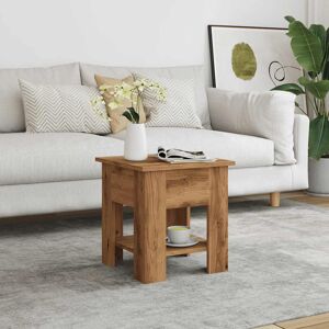 Ivy Bronx Coffee Table Concrete Grey 40X40x42 Cm Engineered Wood Artisan Oak 42cm H X 40cm W X 40cm D Ivy Bronx Coffee Table Concrete Grey 40X40x42 Cm Engineered Wood Artisan Oak 42cm H X 40cm W X 40cm D