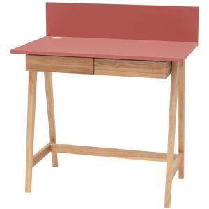 Brayden Studio Sondra Desk Antique Pink/Ashwood 75cm H x 85cm W x 50cm D Brayden Studio Sondra Desk Antique Pink/Ashwood 75cm H x 85cm W x 50cm D