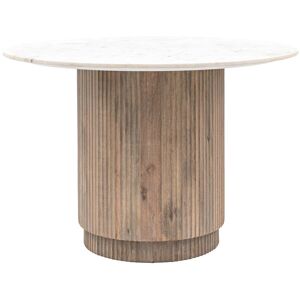Ivy Bronx Marmo Round Dining Table 1100x750x1100mm White Ivy Bronx Marmo Round Dining Table 1100x750x1100mm White