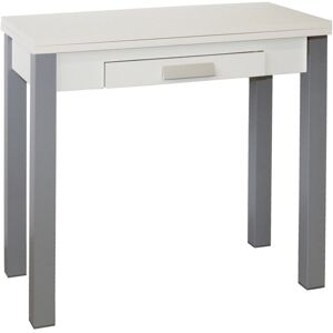 Ebern Designs Georgy Butterfly Leaf Dining Table White/Grey Ebern Designs Georgy Butterfly Leaf Dining Table White/Grey