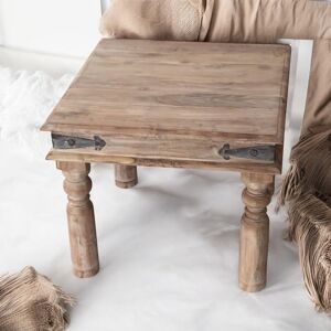 Lily Manor Seavy Solid Wood End Table Brown 40cm H X 45cm W X 45cm D Lily Manor Seavy Solid Wood End Table Brown 40cm H X 45cm W X 45cm D