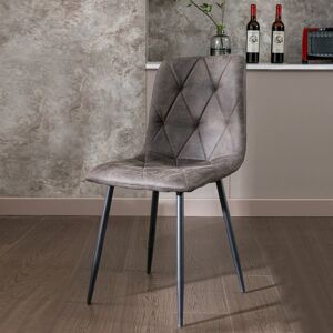Rio Abbie-Marie Upholstered Dining Chair Grey 88cm H X 44cm W X 41cm D Rio Abbie-Marie Upholstered Dining Chair Grey 88cm H X 44cm W X 41cm D