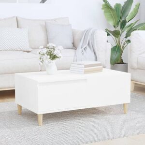 Norden Home Zahir Coffee Table 90x50x36,5 cm Engineered Wood White 36.5cm H X 90cm W X 50cm D Norden Home Zahir Coffee Table 90x50x36,5 cm Engineered Wood White 36.5cm H X 90cm W X 50cm D