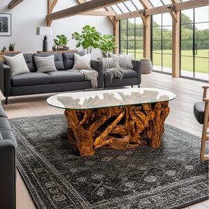 Bloomsbury Market Aggelos Coffee Table Clear 50cm H X 60cm W X 130cm D Bloomsbury Market Aggelos Coffee Table Clear 50cm H X 60cm W X 130cm D