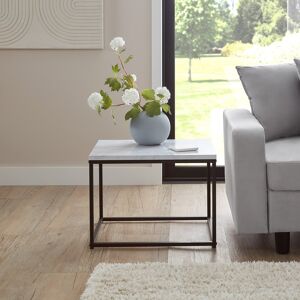 17 Stories Kalyssa Side Table Black/White 39cm H X 53cm W X 45cm D 17 Stories Kalyssa Side Table Black/White 39cm H X 53cm W X 45cm D