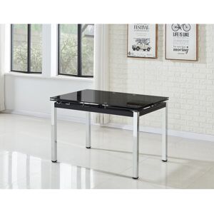 Ivy Bronx Graford Extendable Dining Table Black Ivy Bronx Graford Extendable Dining Table Black