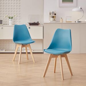 Isabelline Quade Upholstered Dining Chair Blue 83cm H X 49cm W Isabelline Quade Upholstered Dining Chair Blue 83cm H X 49cm W