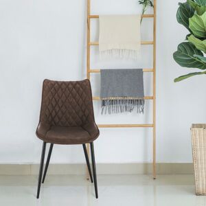 George Oliver Brinley Upholstered Dining Chair Brown 85.5cm H X 46cm W X 40.5cm D George Oliver Brinley Upholstered Dining Chair Brown 85.5cm H X 46cm W X 40.5cm D