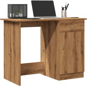 Latitude Run Nelly Desk Engineered Wood Bedroom Office Corner Study Desk Artisan oak 76cm H X 100cm W X 50cm D Latitude Run Nelly Desk Engineered Wood Bedroom Office Corner Study Desk Artisan oak 76cm H X 100cm W X 50cm D