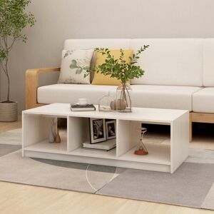 Ebern Designs Coffee Table Black 110X50x34 Cm Solid Pinewood White 34cm H X 110cm W X 50cm D Ebern Designs Coffee Table Black 110X50x34 Cm Solid Pinewood White 34cm H X 110cm W X 50cm D