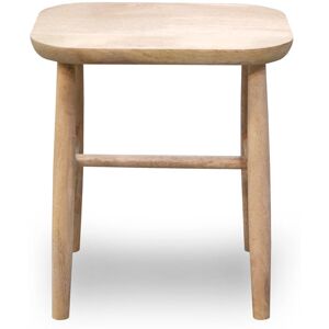 Fjørde & Co Needham Stool Light Brown 43cm H X 40cm W X 30cm D Fjørde & Co Needham Stool Light Brown 43cm H X 40cm W X 30cm D