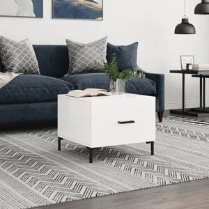 Metro Avaiyah Coffee Table High Gloss White 40cm H X 50cm W X 50cm D Metro Avaiyah Coffee Table High Gloss White 40cm H X 50cm W X 50cm D