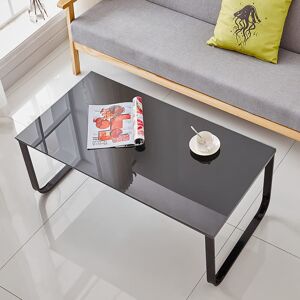 Ebern Designs Erbil Sled Coffee Table Black 42cm H X 100cm W X 55cm D Ebern Designs Erbil Sled Coffee Table Black 42cm H X 100cm W X 55cm D